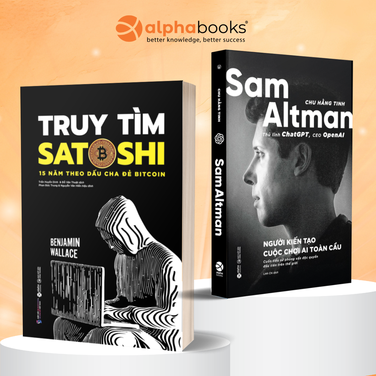 Combo Sách Sam Altman – Người Kiến Tạo Cuộc Chơi AI Toàn Cầu + Truy Tìm Satoshi – 15 Năm Theo Dấu Cha Đẻ Bitcoin